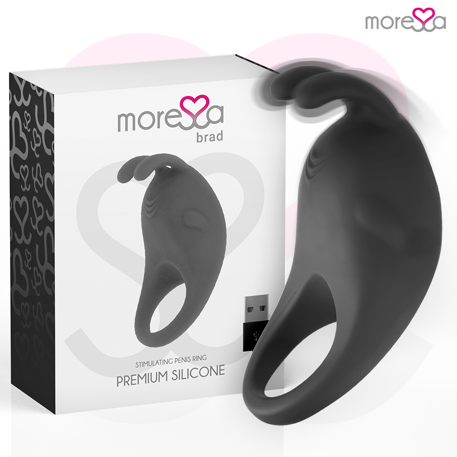 Vigoroso MORESSA - BRAD PREMIUM SILICONE RECARREGVEL PRETO