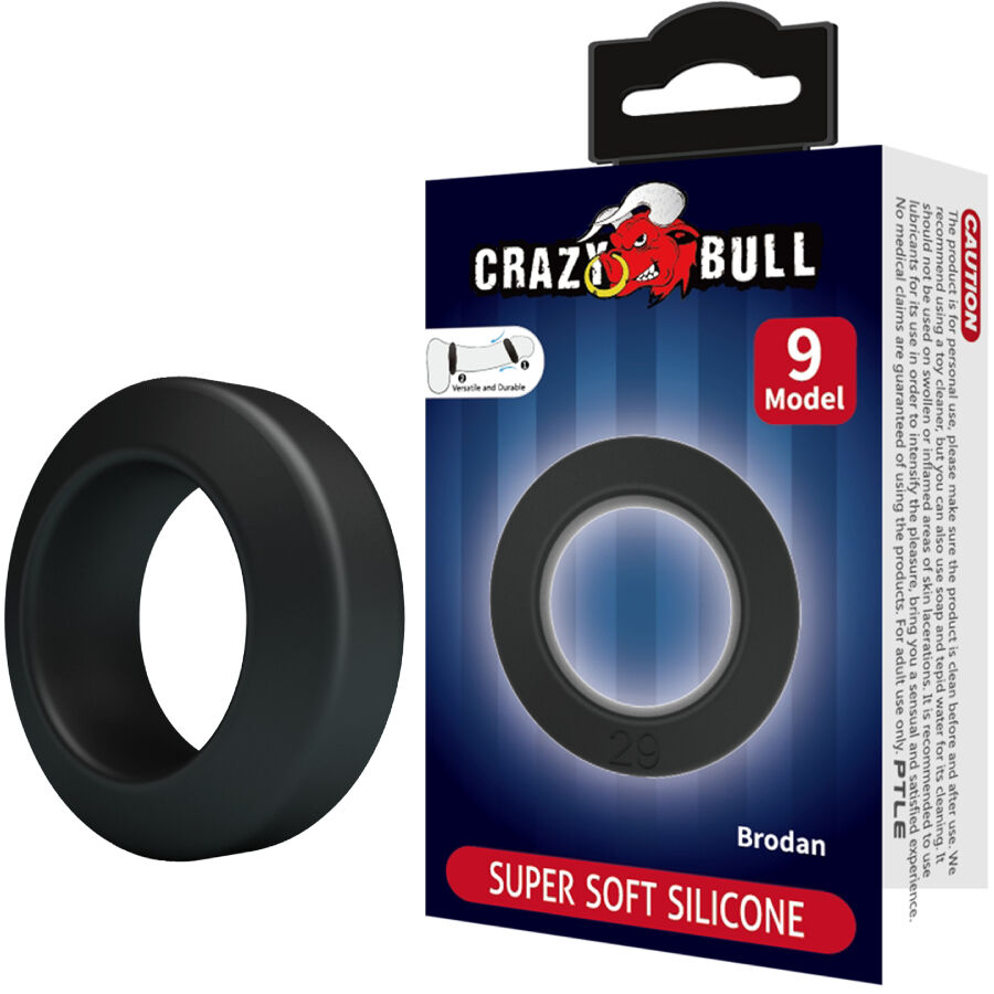 Vigoroso CRAZY BULL - ANEL DE SILICONE BRODAN MODELO 9