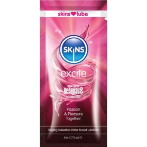 vVigoroso SKINS - EXCITE LUBRIFICANTE À BASE DE ÁGUA DOSE ÚNICA 5 ML
