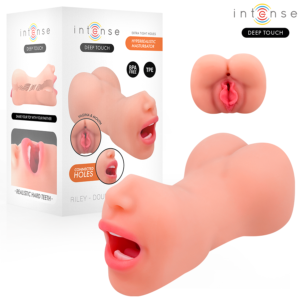 Vigoroso INTENSE DEEP TOUCH - MASTURBADOR RILEY COM DUPLA BOCA E VAGINA