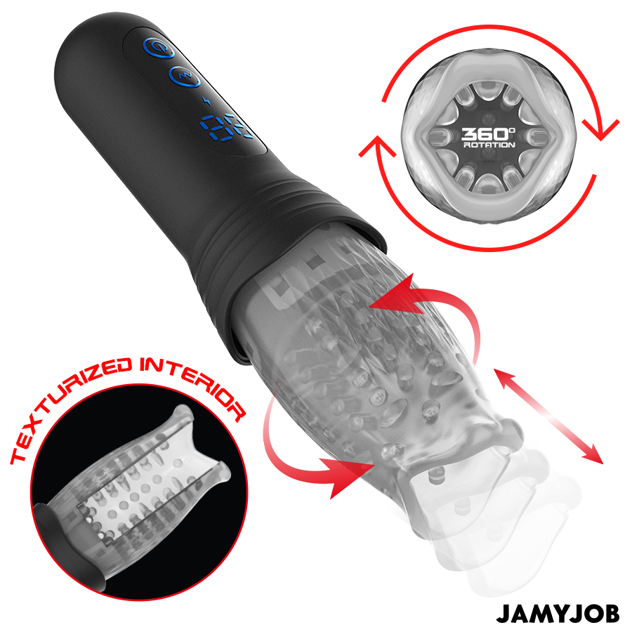 JAMYJOB - MASTURBADOR BLOW-R COM EMPURRAÇÃO E ROTAÇÃO - Image 3