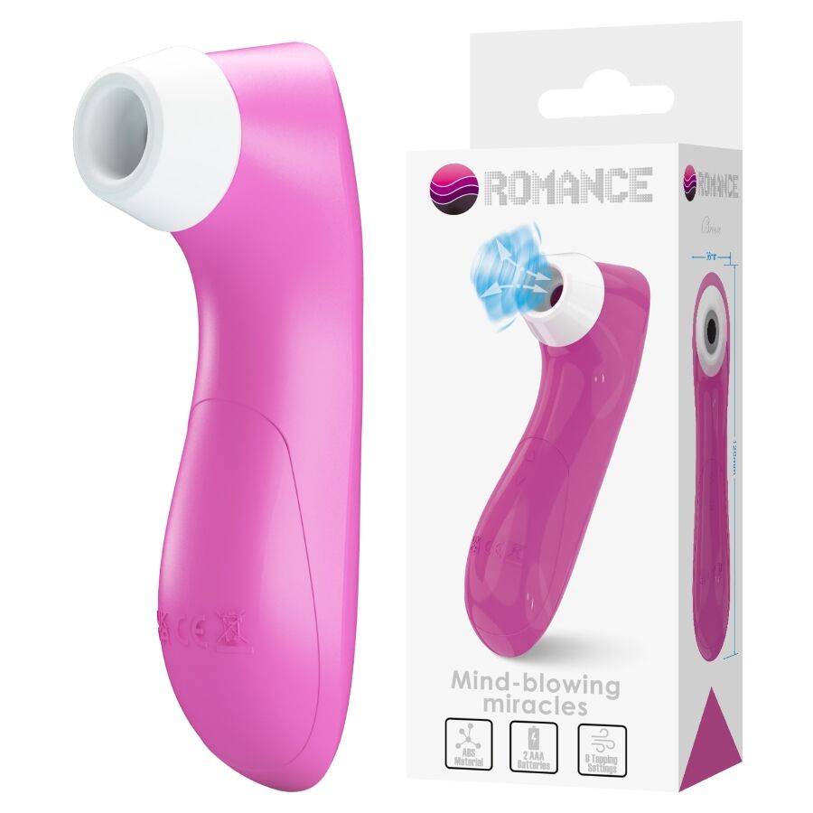 ROMANCE - DISPOSITIVO DE SUCÇÃO CLITORIAL COM TECNOLOGIA DE PULSAÇÃO ROSA - Image 2