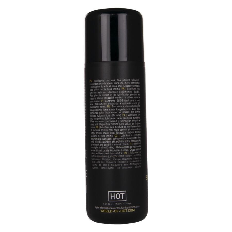 HOT - EXXTREME GLIDE LUBRIFICANTE À BASE DE SILICONE + ÓLEO CONFORTANTE A+ 100 ML - Image 2