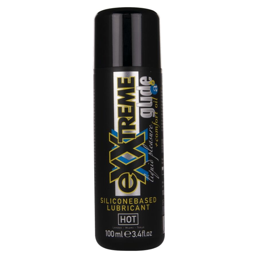 vVigoroso HOT - EXXTREME GLIDE LUBRIFICANTE À BASE DE SILICONE + ÓLEO CONFORTANTE A+ 100 ML