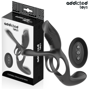 Vigoroso ADDICTED TOYS - ANEL PENIANO DUPLO COM ESTIMULADOR CLITÓRICO