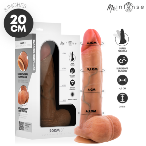 Vigoroso MR INTENSE - GARY M PÊNIS DE SILICONE ULTRA-REALISTA COM TESTÍCULOS 20 CM -Ø- 4
