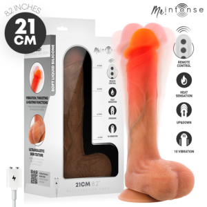 Vigoroso MR INTENSE - BRADLEY VIBRADOR DE SILICONE COM EFEITO DE AQUECIMENTO E CONTROLE REMOTO 21 CM - Ø - 4