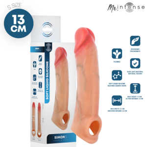 Vigoroso MR INTENSE - CAPA DE SILICONE PARA PÊNIS SIMON S 13 CM -Ø- 4 CM