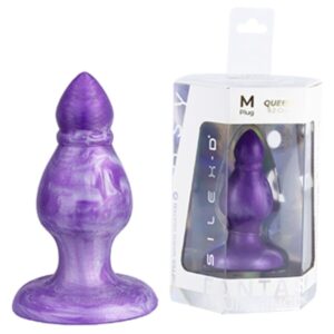 Vigoroso SILEXD - QUEEN ANAL PLUG FANTASY LIQUID SILICONE THEMORREATIVE PURPLE 9.2 CM
