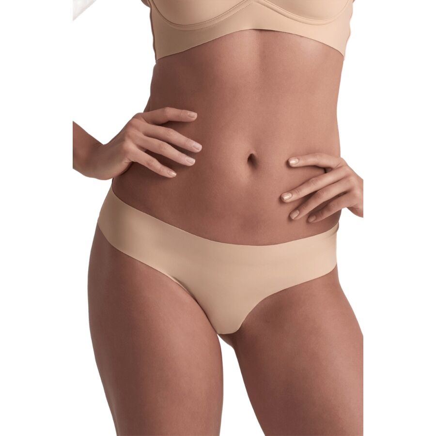 BYE-BRA - PACK 2 TANGAS INVISIBLES BEIGE Y NEGRO TALLA S - Image 2