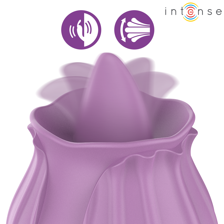 INTENSE - AZALEA ESTIMULANTE CLITÓRIS FLOR 10 VIBRAÇÕES ROXO - Image 2