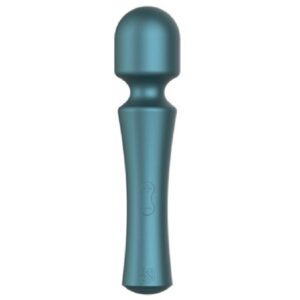 Vigoroso ROMP - PRESTO MINI WAND VIBRATOR COM CABEÇA FLEXÍVEL VERDE