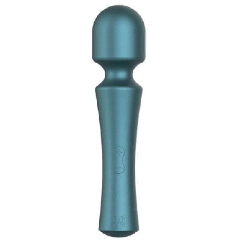 Vigoroso ROMP - PRESTO MINI WAND VIBRATOR COM CABEÇA FLEXÍVEL VERDE