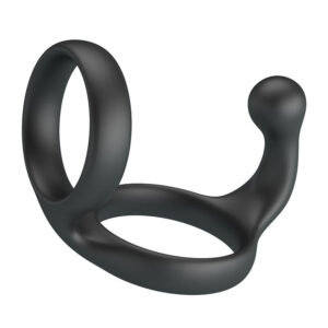 Vigoroso CRAZY BULL - ANEL DUPLO FLORIAN PARA PÊNIS E TESTÍCULOS PRETO