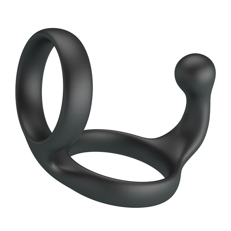 Vigoroso CRAZY BULL - ANEL DUPLO FLORIAN PARA PÊNIS E TESTÍCULOS PRETO