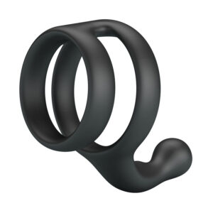 Vigoroso CRAZY BULL - ANEL DUPLO PARA PÊNIS E TESTÍCULOS YANCY PRETO