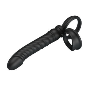 Vigoroso PRETTY LOVE - VIBRADOR ANAL MERRITT COM ANEL E VIBRAÇÃO PRETO