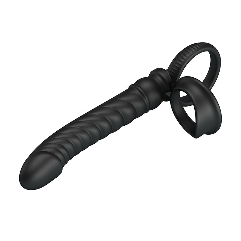 Vigoroso PRETTY LOVE - VIBRADOR ANAL MERRITT COM ANEL E VIBRAÇÃO PRETO