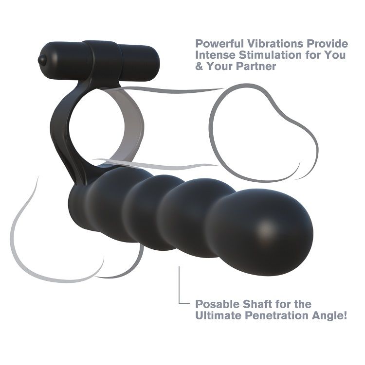 Vigoroso FANTASY C-RINGZ - POSABLE DOUBLE PENETRATOR
