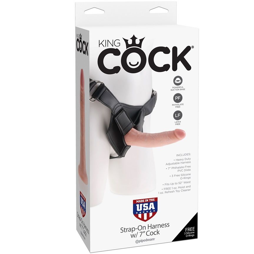 Vigoroso KING COCK - HARNESS COM PÊNIS REALISTA 17