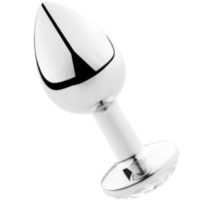 vVigoroso SECRETPLAY - PLUG ANAL ALUMÍNIO TRANSPARENTE 8 CM