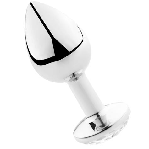 vVigoroso SECRETPLAY - PLUG ANAL ALUMÍNIO TRANSPARENTE 8 CM