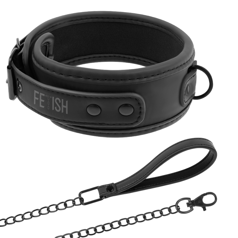 vVigoroso FETISH SUBMISSIVE - COLAR DE CORRENTE COM FORRO DE NOPRENE