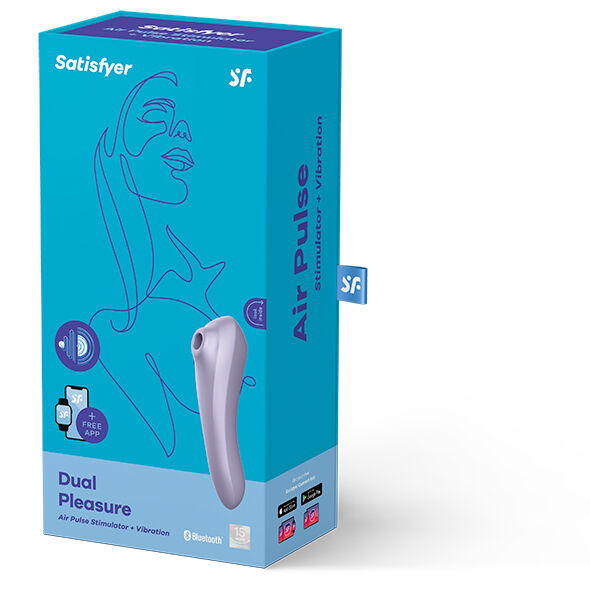 SATISFYER - VIBRADOR DE PULSO DE AR DUAL PLEASURE MALVA - Image 2