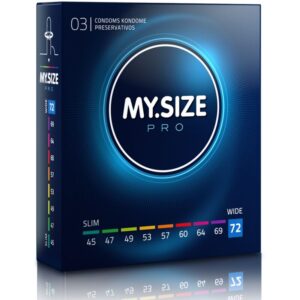 Vigoroso - MY SIZE - PRO PRESERVATIVOS 72 MM 3 UNIDADES