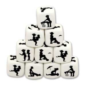 vVigoroso DIABLO PICANTE - DADOS DE POSE BRANCOS