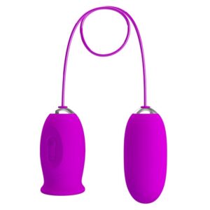 Vigoroso PRETTY LOVE - VIBRADOR RECARREGVEL DAISY DUAL EGG ROXO