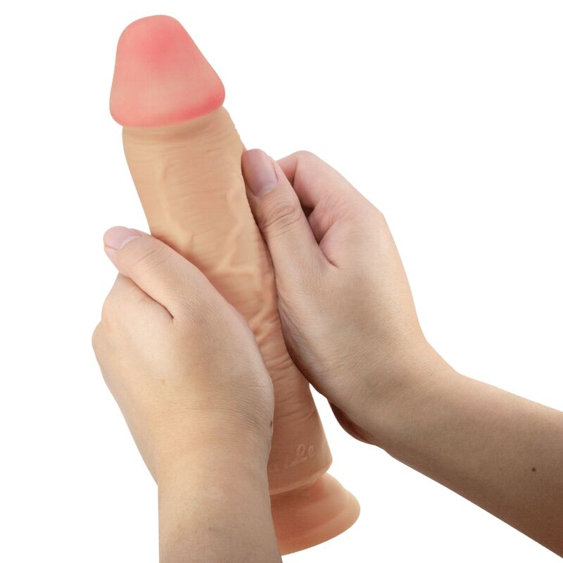 PRETTY LOVE - SÉRIE SLIDING SKIN DILDO REALÍSTICO COM VENTOSA DESLIZANTE PELE CARNE 23,4 CM - Image 3