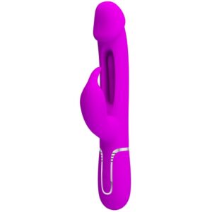 Vigoroso PRETTY LOVE - VIBRADOR COELHO DEJON 3 EM 1 MULTIFUNO FUCSIA