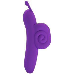 Vigoroso PRETTY LOVE - SNAIL ESTIMULADOR DE DEDO ROXO PODEROSO