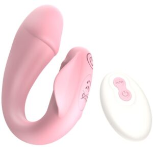 Vigoroso ARMONY - FRESHFUN CICI STAP-ON VIBRADOR CONTROLE REMOTO E APLICATIVO 10 VIBRAÇÕES ROSA