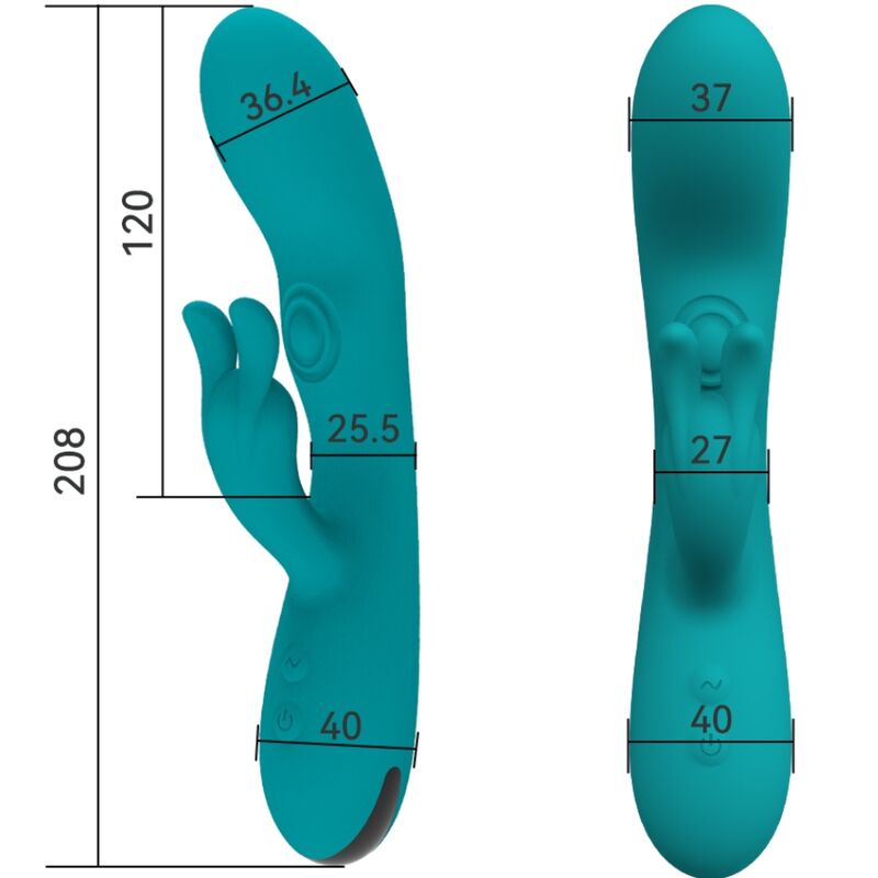 ARMONY - DANCING BUNNY VIBRADOR COELHO 10 VELOCIDADES VERDE - Image 2