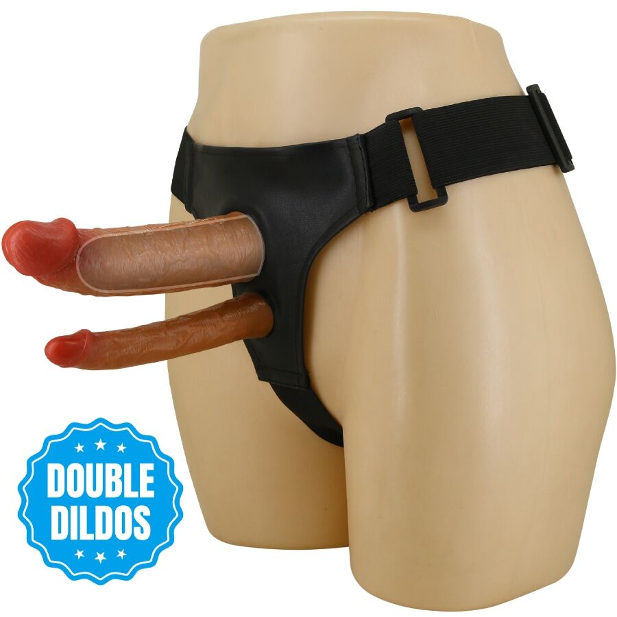 Vigoroso PRETTY LOVE - KEAVEN HARNESS BRIEFS DUPLO DILDO UNIVERSAL E CONFORTÁVEL