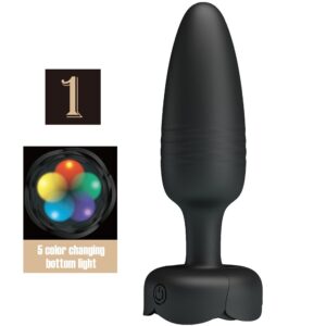 Vigoroso PRETTY LOVE - TARION ANAL PLUG COM LUZ LED PRETO 12