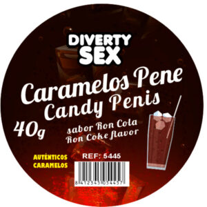 vVigoroso DIABLO PICANTE - 20 DOCES DE PÊNIS COM SABOR RON COLA