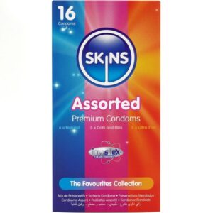 Vigoroso - SKINS - PACOTE COM 16 PRESERVATIVOS PREMIUM VARIADOS