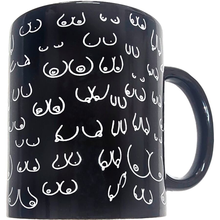 vVigoroso DIABLO PICANTE - CANECA BOOBS PRETA 370 ML
