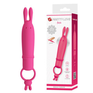 Vigoroso PRETTY LOVE - DELIA VIBRADOR RABBIT COM ANEL DE RESISTÊNCIA