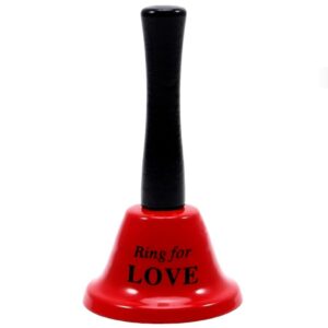 vVigoroso DIABLO PICANTE - SINO DE MÃO VERMELHO 'RING FOR LOVE'