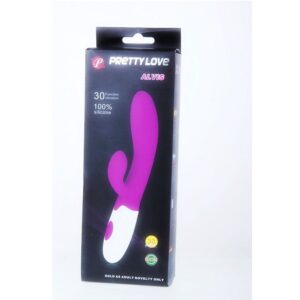 Vigoroso PRETTY LOVE - VIBRADOR ALVIS COM ESTIMULADOR DE CLITÓRIS
