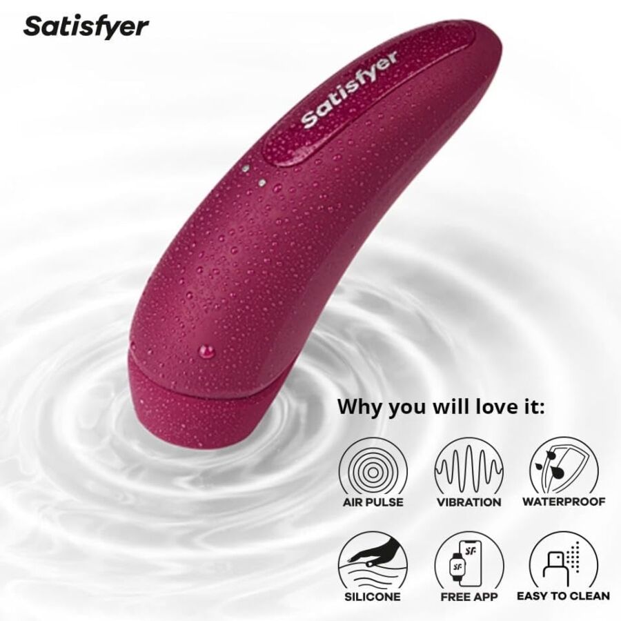 SATISFYER - CURVY 1 VERMELHO ROSA - Image 2