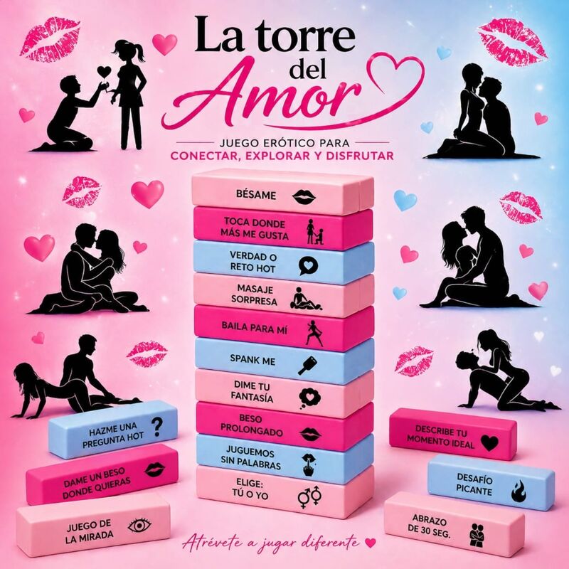 vVigoroso DIABLO PICANTE - JOGO DA TORRE DO AMOR - VERSÃO EM ESPANHOL