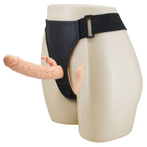 Vigoroso BAILE - CHARLOTTE HOLLOW DUPLA PENETRAÇÃO STRAP-ON CARNE