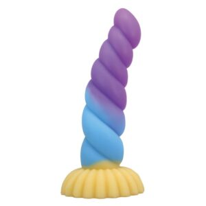 Vigoroso POWER MONSTERS - UNICÓRNIO TRICOLOR FANTASIA DE SILICONE 22 CM Ø 5 CM