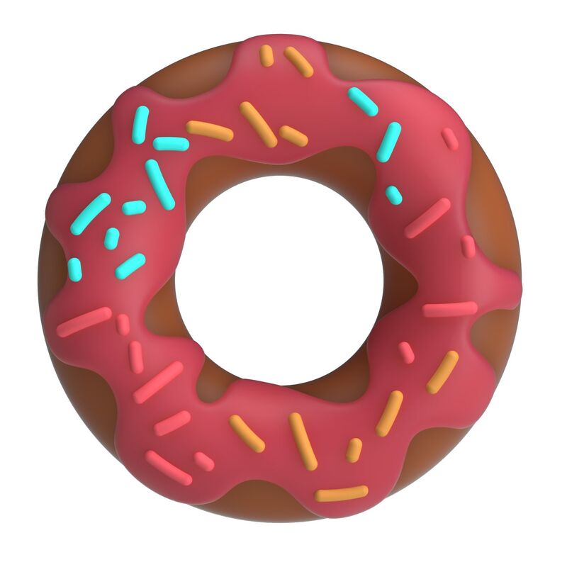 Vigoroso PRETTY LOVE - ANEL PENIANO SUPER DONUT ROSA