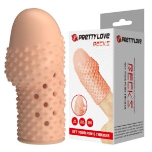 Vigoroso PRETTY LOVE - CAPA PENIANA PARA NERD DEIXE SEU PÊNIS MAIS GROSSO COR NATURAL
